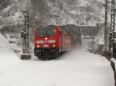 Schwarzwaldbahn-Winter; 146233 bei Triberg
