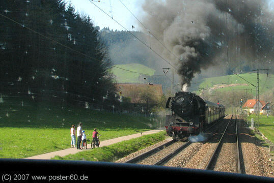 Osterdampf 2007 mit 50 3673 auf der Schwarzwaldbahn