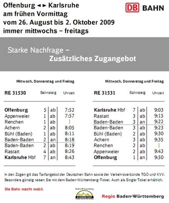 Nachfrageanpassung zus&auml;tzliche Z&uuml;ge