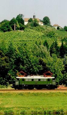 Sept. 1993: E44 002 im Kinzigtal bei Gengenbach